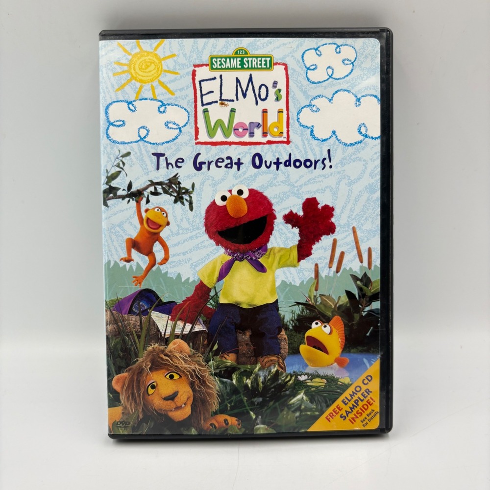 Sesame Street Elmos World The Great Outdoors DVD Kids Learning‎ Educational Fun